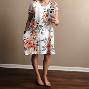 Floral T-shirt Dress